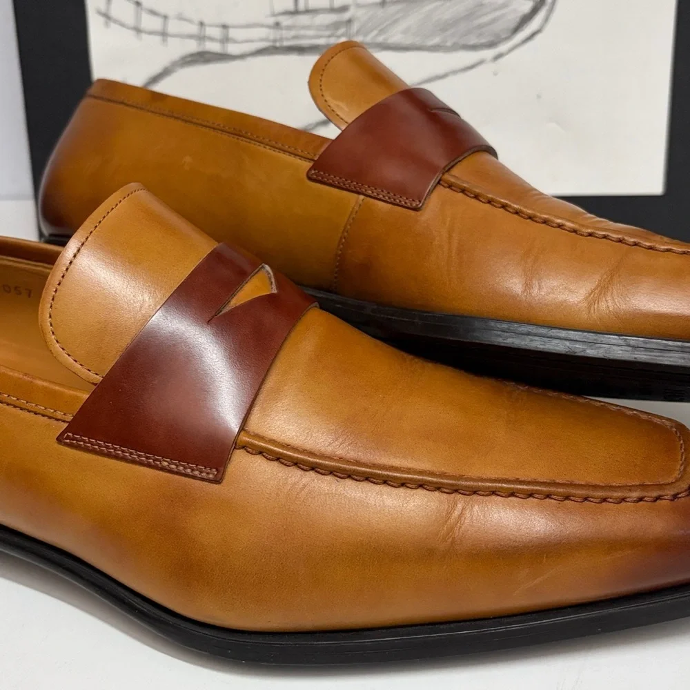 Magnanni Garner in Tabaco Men’s Loafers Size US 11 M - Picture 6 of 14